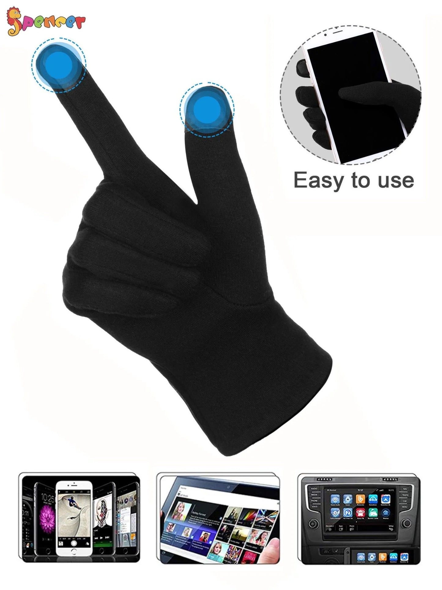 Women'S Touchscreen Gloves, Winter Warm Thermal Soft Lined Thick Texting Gloves Windproof Driving Gloves for Ladies "Coffee"