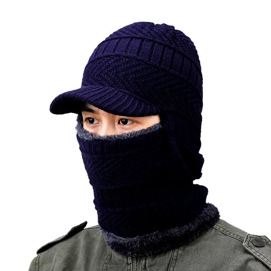 Winter Hat Skullies Beanies Hats Winter Beanies for Men Women Wool Scarf Caps Balaclava Mask Bonnet Knitted Hat